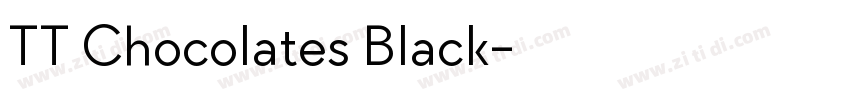 TT Chocolates Black字体转换